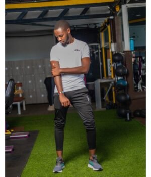 Black Male Pants + White T-shirt